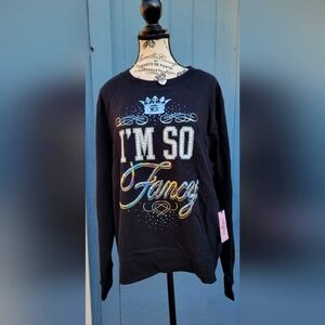 NWT Juicy Couture French Terry Crewneck -I'm So Fancy